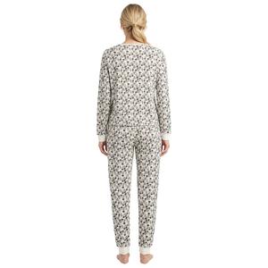 Womens Poppy & Clay Long Sleeve Floral Pointelle Pajama Set alternate view