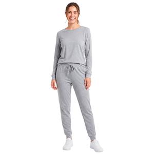 Womens Poppy & Clay Long Sleeve Diamond Pointelle Pajama Set alternate view