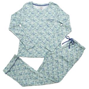 Womens Poppy & Clay Long Sleeve Ditsy & Floral Drop Pajama Set alternate view