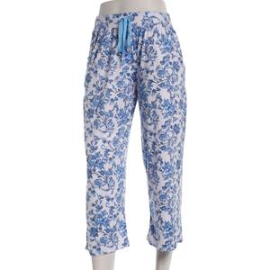 Womens Rene Rofe(R) Large Floral Capri Pajama Pants alternate view
