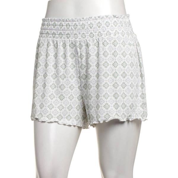 Womens Rene Rofe(R) Geo Sleep Smocked Pajama Shorts alternate view