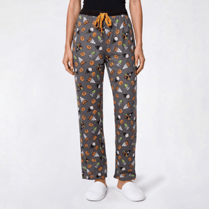 Womens Rene Rofe(R) Pumpkin Gnomes Pajama Bottoms