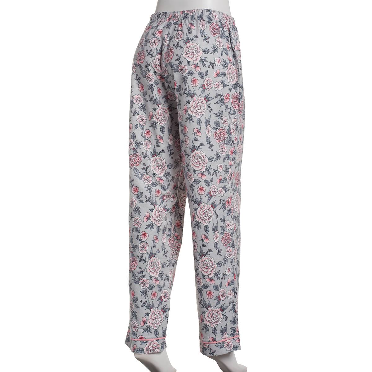 Womens Sun Moon & Stars Floral Flannel Pajama Pants