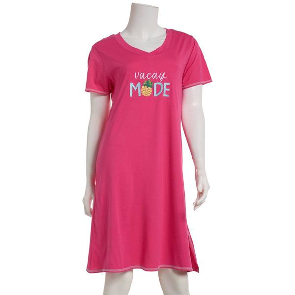 Womens Rene Rofe(R) Short Sleeve Vacay Mode Nightshirt alternate view