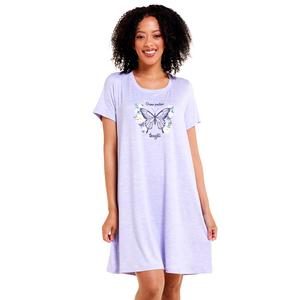 Womens Rene Rofe(R) Grow Positive Thoughts Butterfly Nightshirt