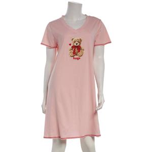Womens Rene Rofe(R)  Short Sleeve Bear Hugs Embroidered Nightshirt alternate view
