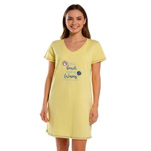 Plus Size Rene Rofe(R) Life Is a Beach Enjoy the Waves Nightshirt