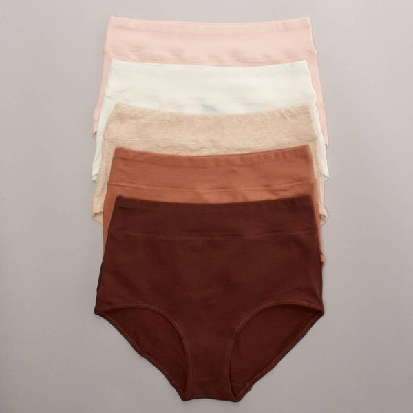 Womens Rene Rofe(R) 5pk. Muffin Top Brief Panties - 179366H5-BMOEP