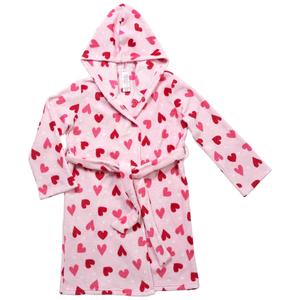 Girls Rene Rofe(R) Frostie Hugs Hearts Robe