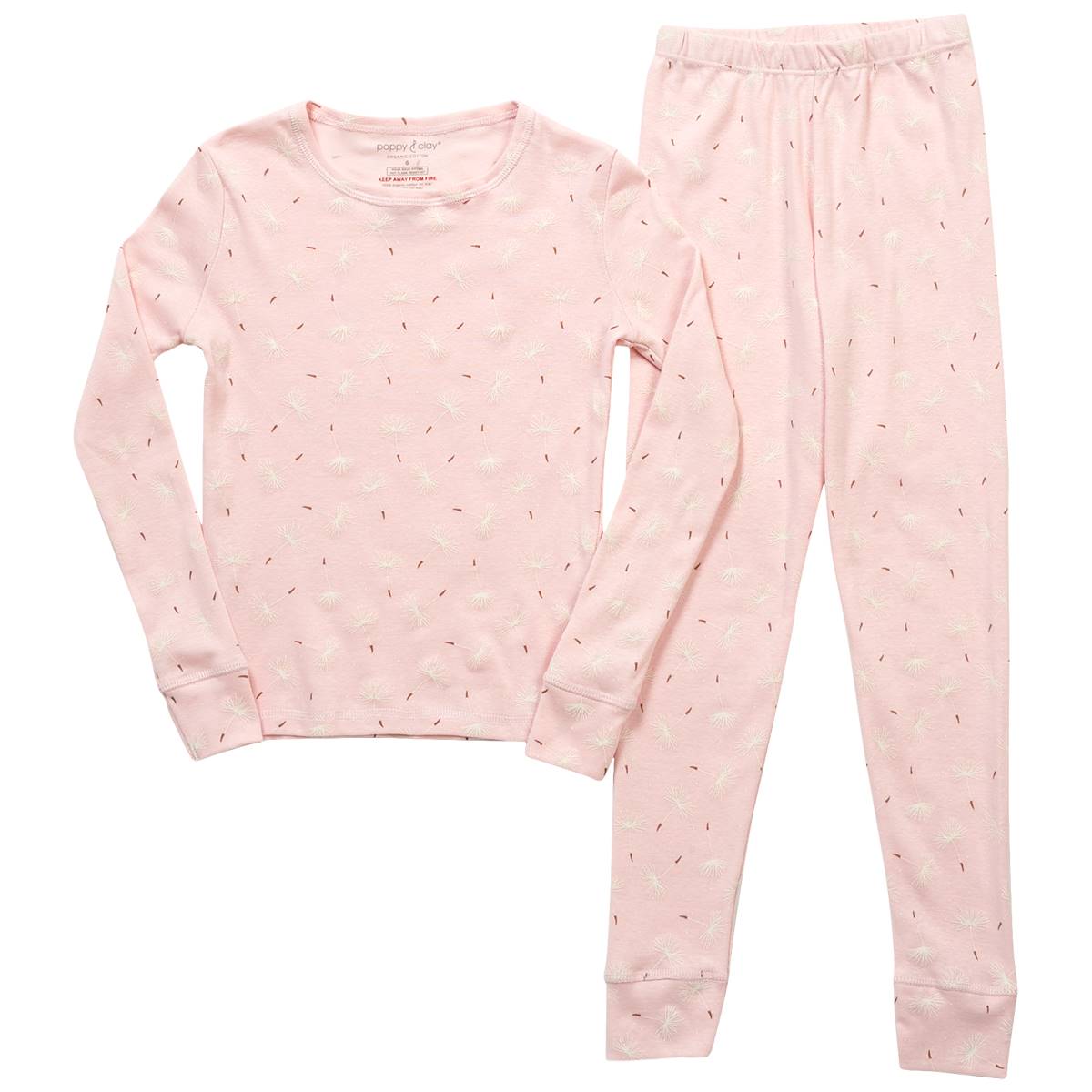 Girls Poppy & Clay(R) Dandelion Snug Fit Pajama Set