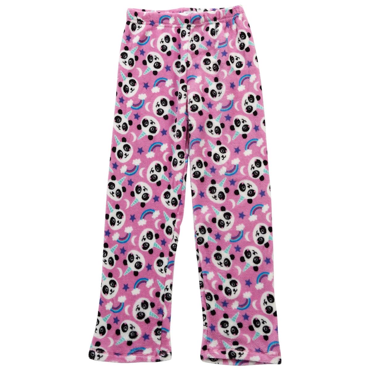 Girls (7-16) Rene Rofe Up To Snow Good Panda Fleece Pajama Pants