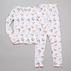 Girls (7-16) Rene Rofe(R) 2pc. Rainbow/Stars Snug Fit Pajama Set alternate view
