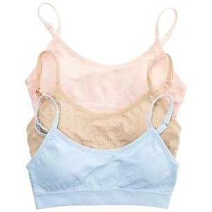 Girls (7-16) Rene Rofe(R) Eva 3pk. Seamless Burnout Bras - Blue