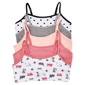 Girls (7-16) Rene Rofe(R) 5pk. Noelle Dogs/Mixed Bralettes