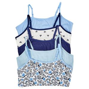 Girls (7-16) Rene Rofe(R) 5pk. Noelle Floral/Mixed Bralettes