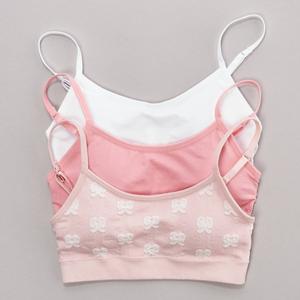 Girls (7-16) Rene Rofe(R) Gracie 3pk. Bow Jacquard Seamless Bras alternate view
