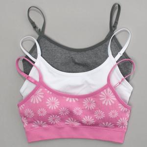 Girls (7-14) Rene Rofe(R) Gracie 3pk. Seamless Jacquard Bralette