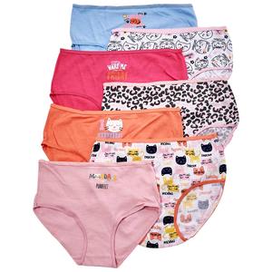 Girls Rene Rofe(R) Betty 7pk. Days of the Week Cotton Briefs