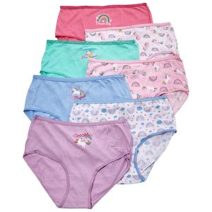 Girls Rene Rofe(R) Betty 7pk. Unicorn Cotton Briefs alternate view