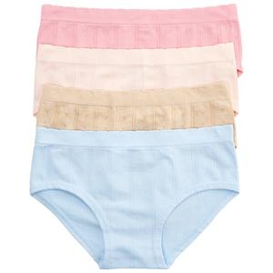 Girls (7-16) Rene Rofe(R) 4pk. Seamless Burnout Underwear - Blue