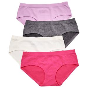 Girls (7-16) Rene Rofe(R) Elizabeth 4pk. Floral Seamless Hipsters alternate view