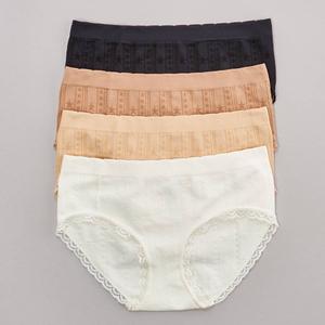 Girls (7-16) Rene Rofe(R) Hera 4pk. Seamless Underwear w/ Lace alternate view