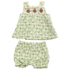 Baby Girl (NB-9M) Adley & Hudson(R) Veggie Top & Shorts Set
