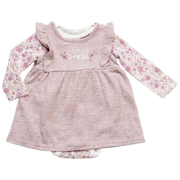 Baby Girl (NB-9M) Rene Rofe(R) Mama's Bestie Floral & Marled Jumper