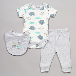 Baby Boy (NB-9M) baby views(R) 3pc. Safari Wild Bodysuit/Pants Set