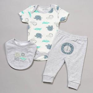 Baby Boy (NB-9M) baby views(R) 3pc. Safari Wild Bodysuit/Pants Set alternate view