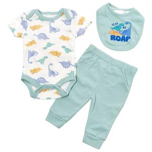 Baby Boy (NB-9M) baby views(R) 3pc. Roar Turn Me Around Set