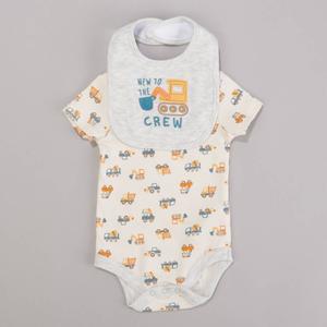 Baby Boy (NB-9M) baby views(R) Construction Bodysuit with Bib