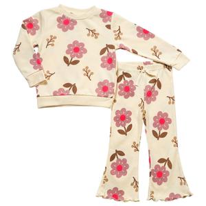 Baby Girl (12-24M) bon bebe(R) 2pc.Floral Top & Leggings Set