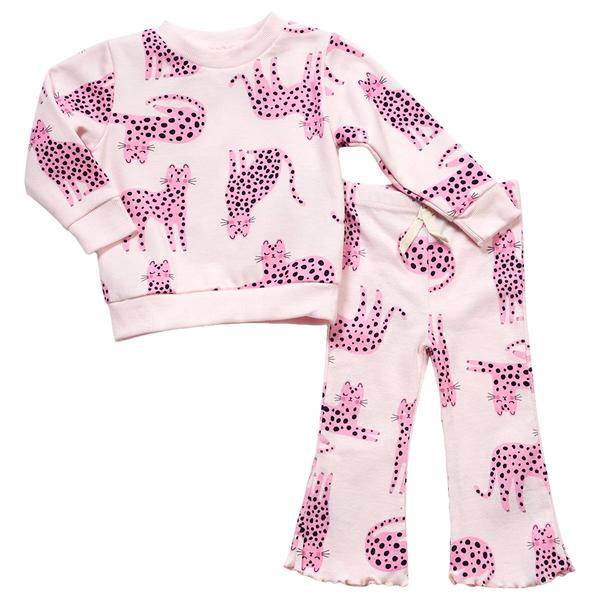Toddler Girl bon bebe(R) 2pc.Leopard Top & Leggings Set