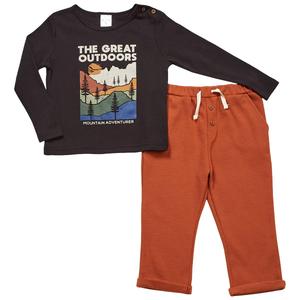 Toddler Boy bon bebe(R) 2pc. The Great Outdoors Pants Set