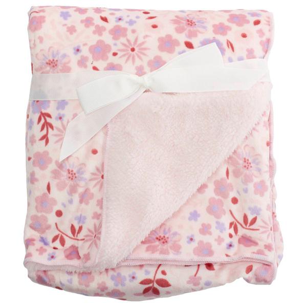 Rene Rofe(R) Reversible Floral Plush Sherpa Blanket