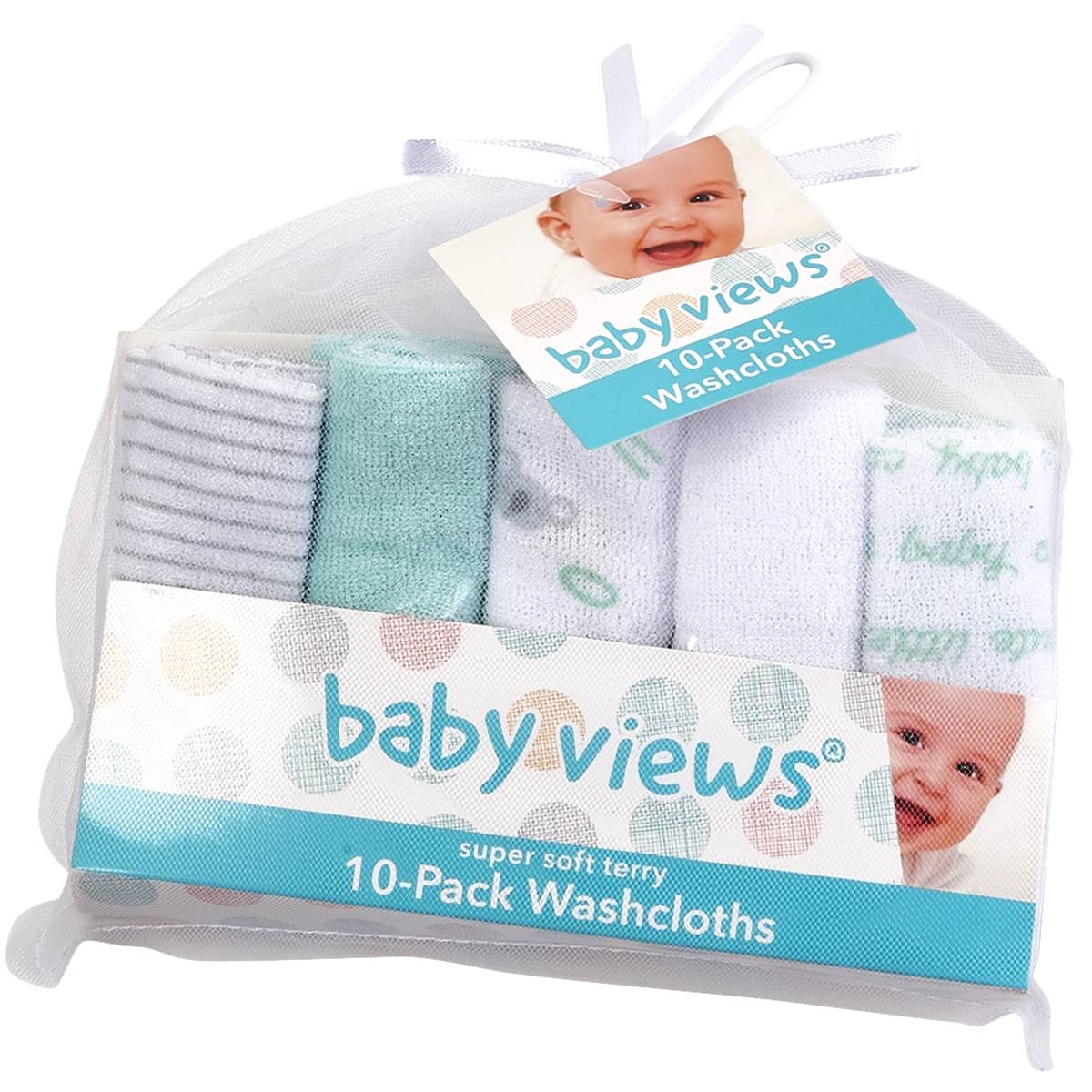 Baby Views 10pk. Alphabet Washcloths