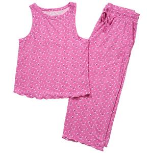 Womens Jaclyn Rachel Roses Varigated Tank Capris Pajama Set alternate view
