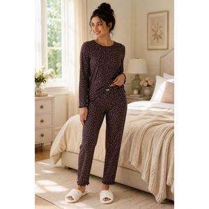 Womens Sincerely Jules Ditsy Pajama Set
