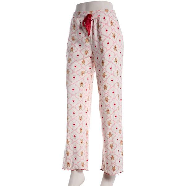 Womens Sincerely Jules Gingerbread Velour Pajama Bottoms