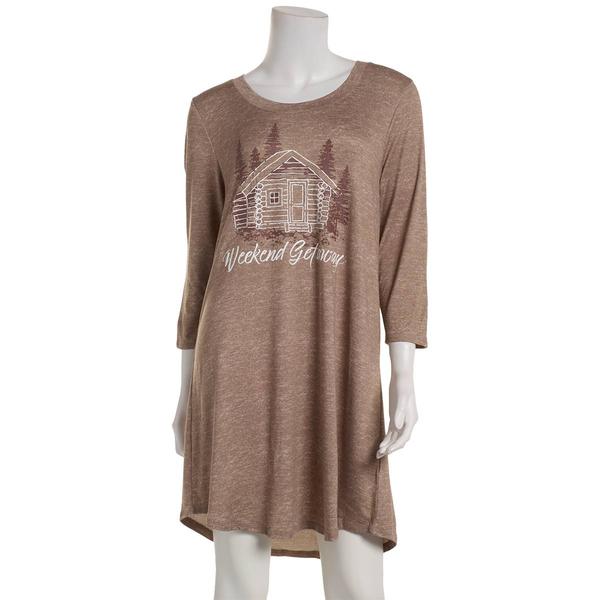 Womens Jaclyn Weekend Getaway Screenprint Nightshirt alternate view