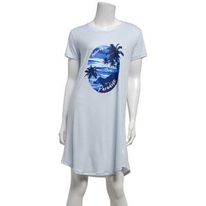 Plus Size Jaclyn Short Sleeve Another Day in Paradise Nightshirt