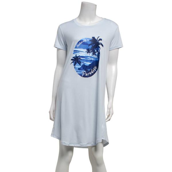 Plus Size Jaclyn Short Sleeve Another Day in Paradise Nightshirt