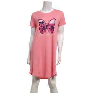 Womens Jaclyn Short Sleeve Paradise Screenprint Nightshirt