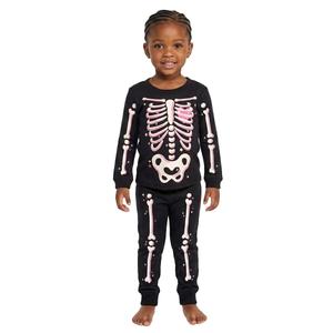 Toddler Girl Jaclyn Family of Skeletons Joggers Pajama Set