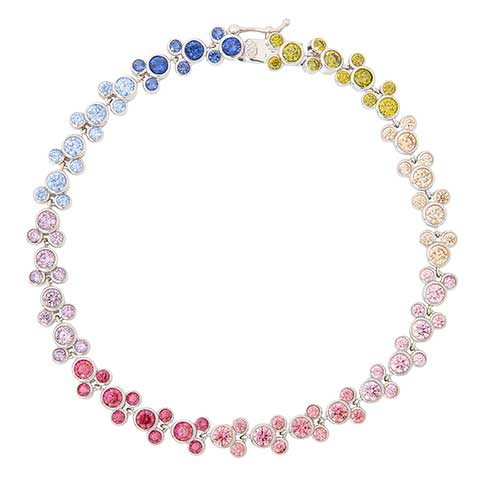 Disney Rainbow CZ Mickey Mouse Bracelet