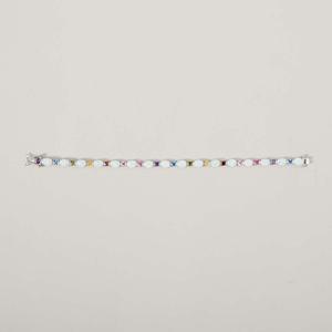 Splendere Rainbow Created Opal & CZ Bracelet