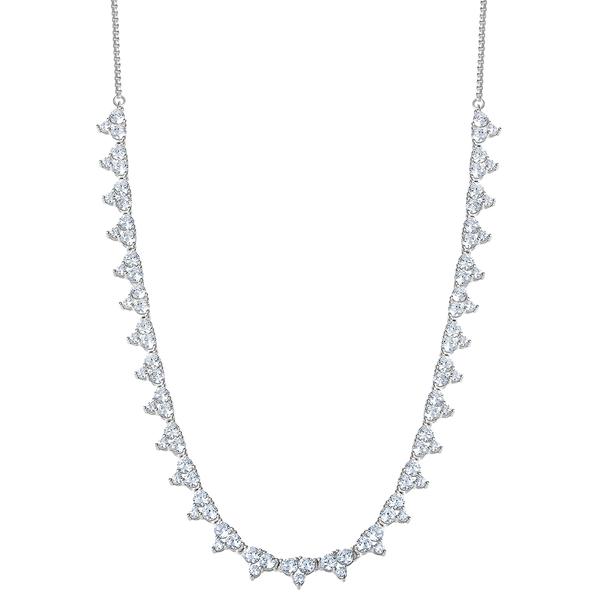 Splendere Sterling Silver CZ Necklace