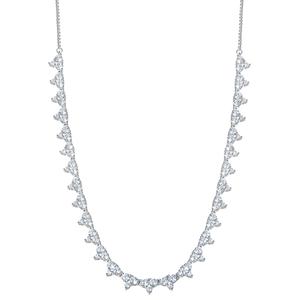 Splendere Sterling Silver CZ Necklace