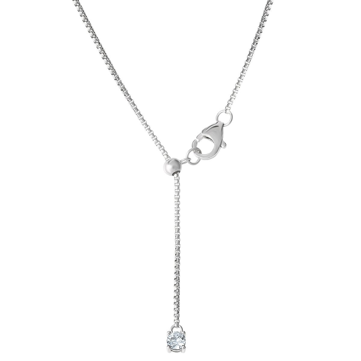 Splendere Sterling Silver CZ Necklace